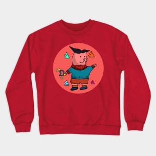 Cute pig Crewneck Sweatshirt